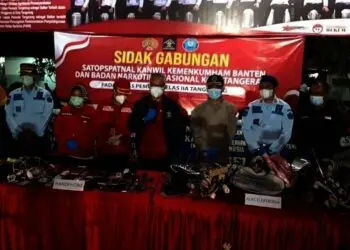 417 Benda Terlarang Ditemukan di Lapas Pemuda Kelas IIA Tangerang