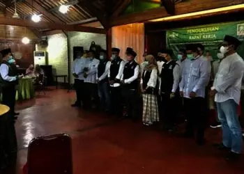 Pengurus Lembaga Penanggulangan Bencana NU Kota Tangsel Dikukuhkan