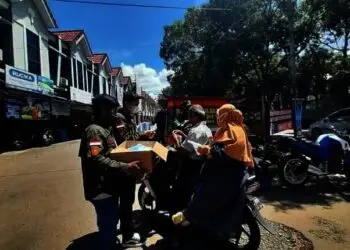 Gardapati Bagi-bagi Masker Gratis di Kabupaten Tangerang