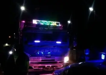 Terobos Jalan Protokol di Pandeglang, Truk Sumbu Tiga Ditilang