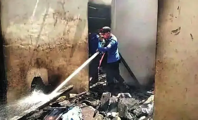 Uang Puluhan Juta dan Motor di Sajira Lebak Ludes Terbakar