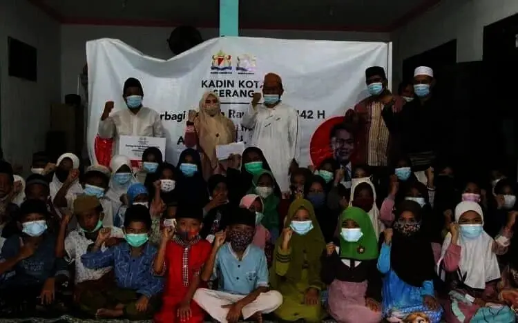 Ratusan Anak Yatim dan Dhuafa di Kota Serang Disantuni