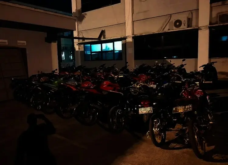 24 Motor di Cikupa Tangerang Diamankan dalam Semalam, Terjaring Operasi Cipkon, Tidak Dilengkapi Surat-surat