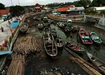 Muara Dangkal, Nelayan Minta Normalisasi dI Desa  Ketapang Kecamatan Mauk
