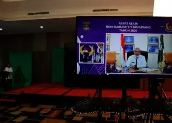 Kegiatan Olahraga Harus Tetap Berjalan, Raker Virtual KONI Kabupaten Tangerang Jadi Percontohan