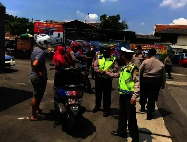 Puluhan Kendaraan Berknalpot Bising di Kota Tangerang Dirazia