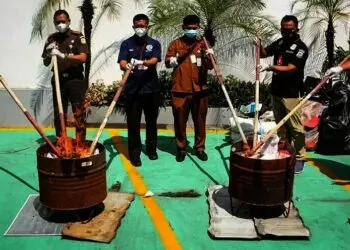Ratusan Barang Bukti Kejahatan Sitaan Kejari Tangerang, Sabu Hingga Senjata Api Rakitan Dimusnahkan