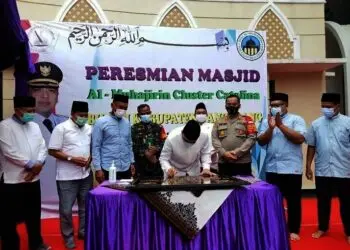 Bupati Zaki: Tarawih Wajib Prokes Covid-19, Resmikan Masjid Al Muhajirin TGS Catalina