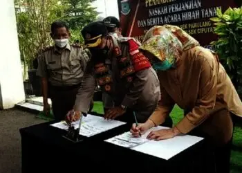 Tiga Aset Tanah Pemkot Diserahkan ke Polres Tangsel