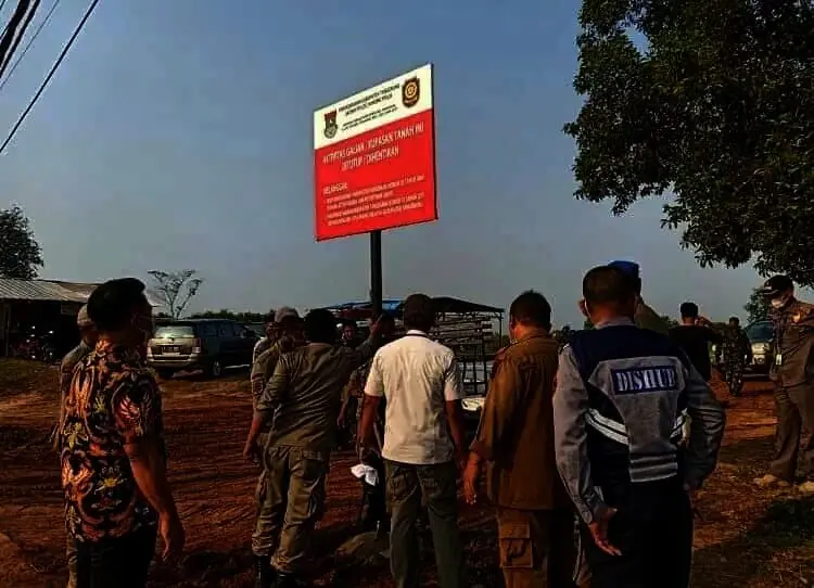 Satpol PP Kabupaten Tangerang Kembali Ditutup Galian Tanah di Bantar Panjang
