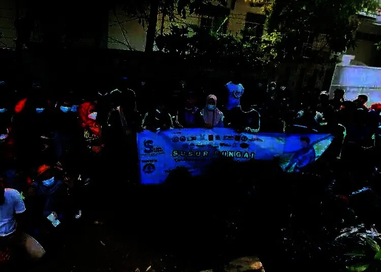 Peduli Lingkungan, Ratusan Relawan Labas Gelar Susur Sungai