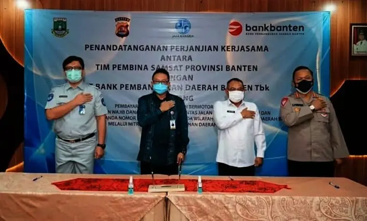 Optimalisasi Penerimaan Pajak Daerah, Bank Banten Gandeng Tim Pembina Samsat