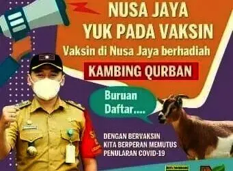 Vaksinasi di Nusa Jaya Karawaci Berhadiah Kambing Kurban