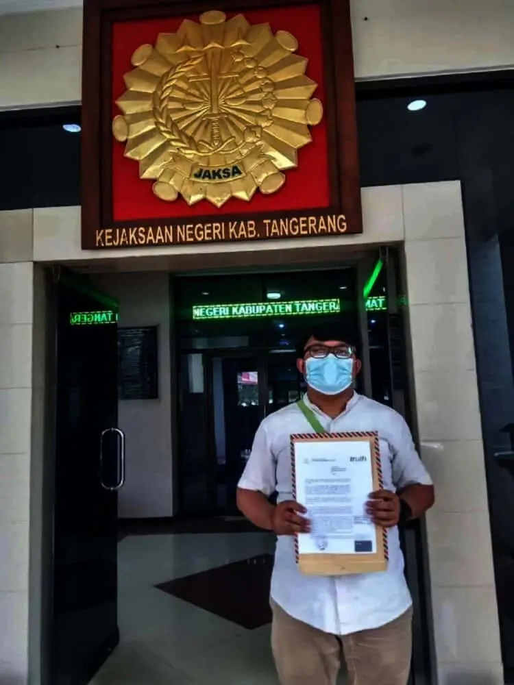 Dugaan Penyelewengan Dana KIP SMPN 2 Mauk Dilaporkan ke Kejari