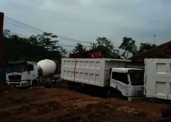 Alat Berat Pembangunan Tol Serang-Panimbang Mulai Diturunkan