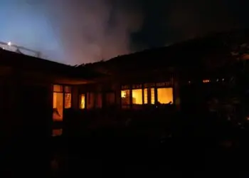Kantor Desa Bitung Jaya Kecamatan Cikupa Terbakar