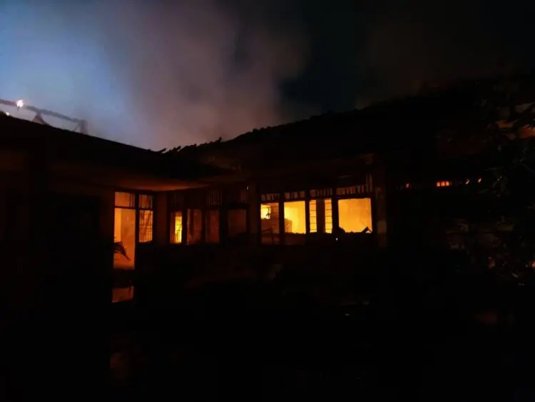 Kantor Desa Bitung Jaya Kecamatan Cikupa Terbakar
