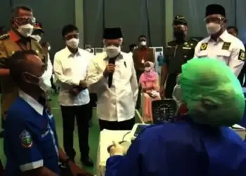 Tangsel Ditarget Vaksin 5 Ribu Warga Perhari, Wapres Tinjau Vaksinasi di Sport Center Alam Sutera