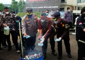 Barang Bukti 533 Kasus Kejahatan Dimusnahkan, Total Nilai Diperkirakan Mencapai Rp 5 Miliar Lebih