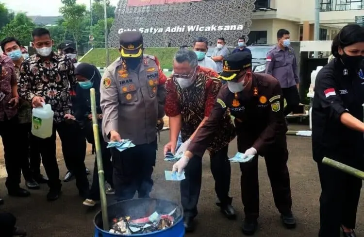 Barang Bukti 533 Kasus Kejahatan Dimusnahkan, Total Nilai Diperkirakan Mencapai Rp 5 Miliar Lebih