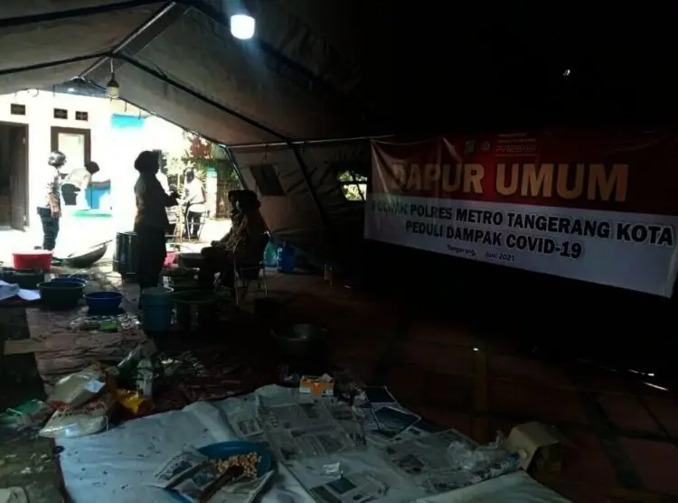 Penuhi Kebutuhan Makan, Dapur Umum Didirikan, Dijadwalkan Berlangsung Tiga Hari
