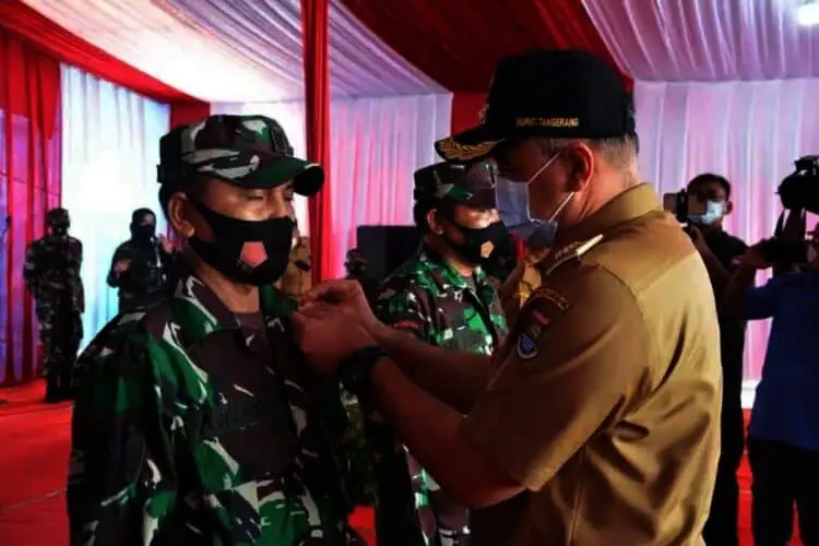 Bupati Tangerang Resmi Buka Kegiatan TMMD Tahun 2021 di Jambe