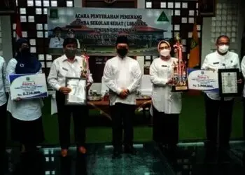 SMPN 1 Kota Tangerang dan SDN Pasar Baru 1 Juara Lomba Sekolah Sehat tingkat Provinsi