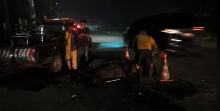 DPU Kota Tangsel Tidak Ada Pengerjaan Hotmix di Jalan Pondok Cabe Raya