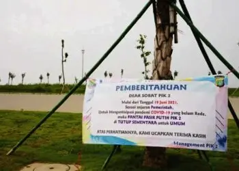 Pengunjung Pantai Pasir Putih PIK 2 Dihadang