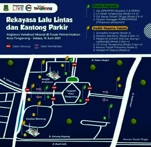 Presiden Besok ke Pemkot Tangerang Lalin Direkayasa, Ini Rutenya
