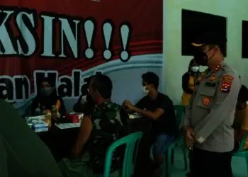 1.500 Warga Divaksin Covid-19 Oleh Polres Pandeglang
