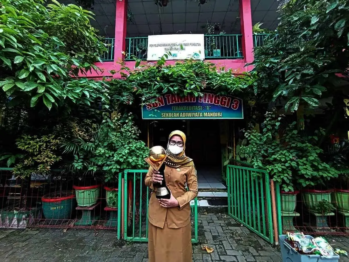 Bertekad Pertahankan Adiwiyata Mandiri, SDN Tanah Tinggi 3 Jaga Lingkungan