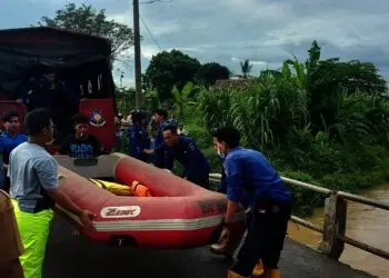 Seorang Bocah Tenggelam di Kali Jambu Cisereh, Pencarian Hari Kedua Belum Ditemukan
