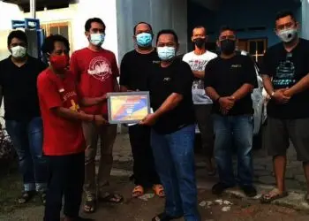 Sambangi Rumah Singgah FBn, TVCI Chapter Serang Bantu Makanan, Vitamin dan Operasional Relawan
