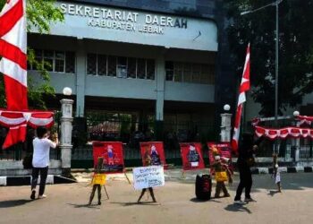 Tolak PPKM Darurat, Pemuda di Lebak Demo