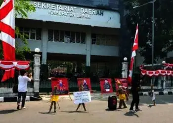 Tolak PPKM Darurat, Pemuda di Lebak Demo
