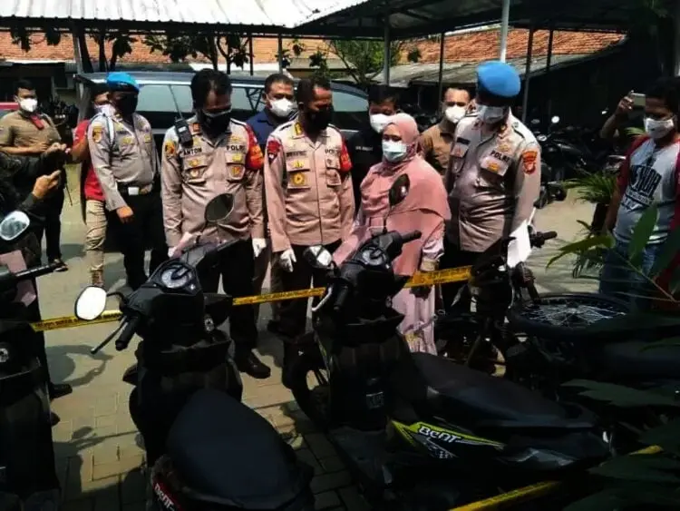 Empat Anggota Kelompok Pencuri Kendaraan Bermotor Asal Karawang Ditangkap