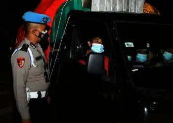 Polisi Lalu Lintas Polresta Tangerang Sekat 6 Lokasi