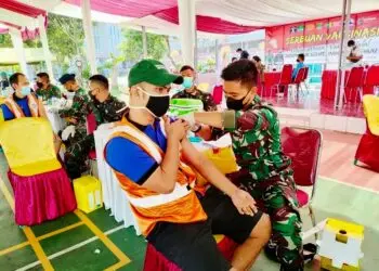 1.824 Warga Binaan Pemasyarakatan Rutan Jambe Disuntik Vaksin Covid-19