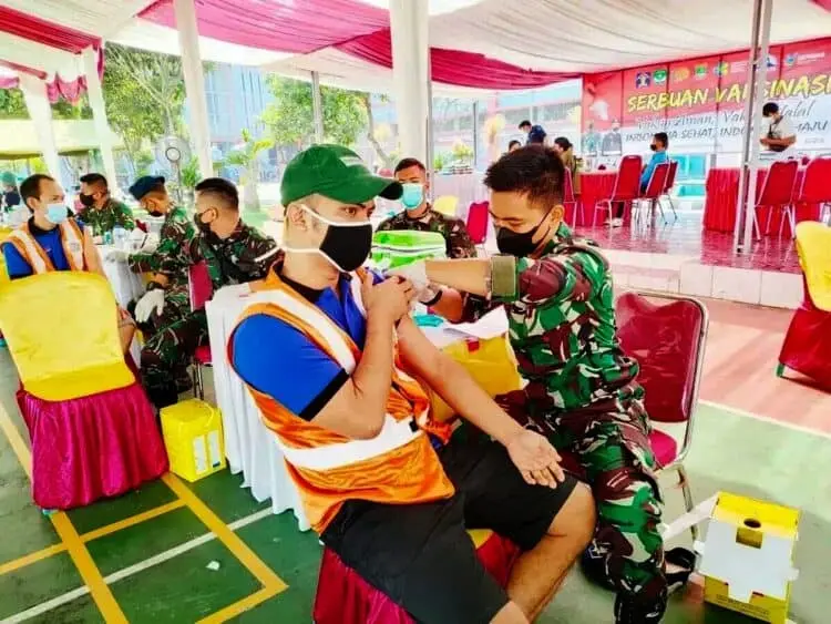 1.824 Warga Binaan Pemasyarakatan Rutan Jambe Disuntik Vaksin Covid-19