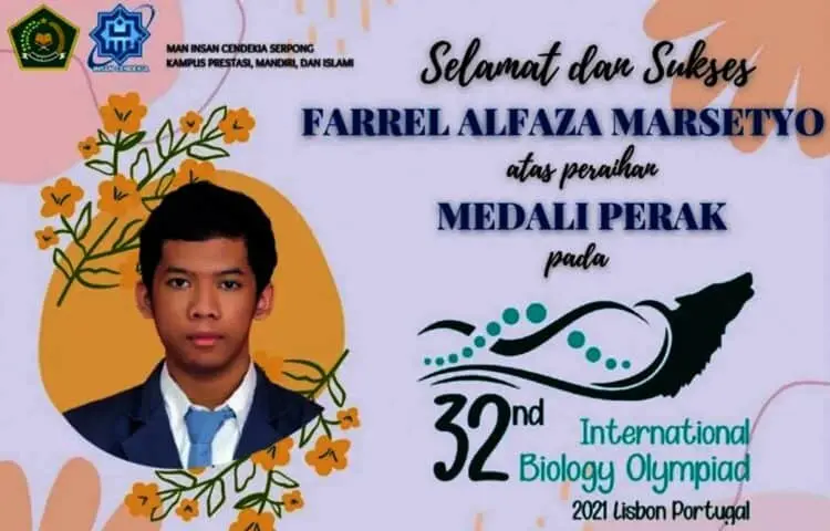 Lulusan MAN IC Serpong Raih Medali di International Biology Olympiad