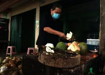 Kelapa Hijau Lagi Booming di Tangerang, Pedagang Raup 10 Juta per Minggu
