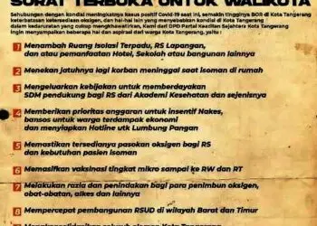 PKS Kota Tangerang Sampaikan Surat Terbuka ke Wali kota Arief, Ada Apa?