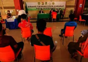 Sehari Operasi PPKM Darurat, Pemkot Tangerang Hasilkan Rp 6.710.000
