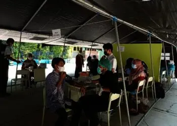 Ratusan Pelajar Sekolah Swasta Divaksin di MTs Al Mu'in