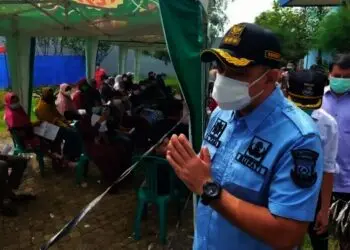 385 Warga Positif Covid-19, Vaksinasi Digenjot di Pasar Kemis