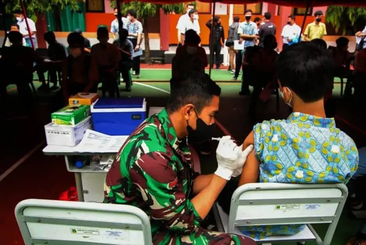 69.516 Siswa SMP di Kota Tangerang Telah Divaksin Tahap Pertama