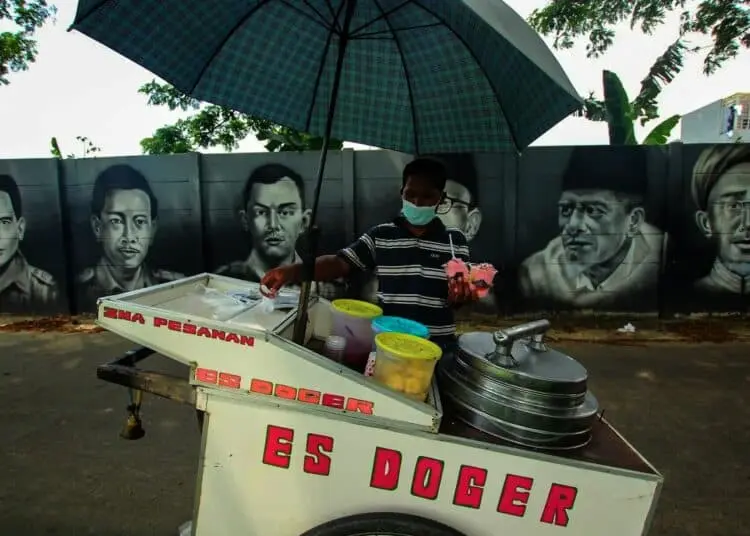 Potret Mural Bertema Presiden RI dan Pahlawan Nasional di Jalanan Cipondoh
