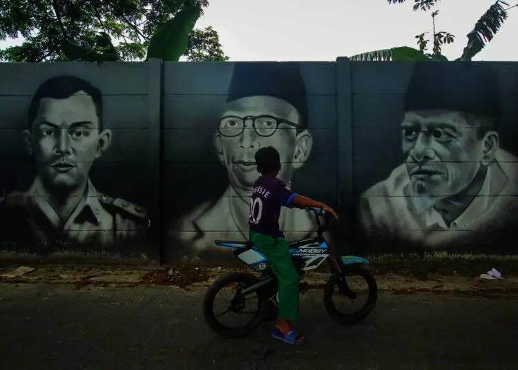 Potret Mural Bertema Presiden RI dan Pahlawan Nasional di Jalanan Cipondoh