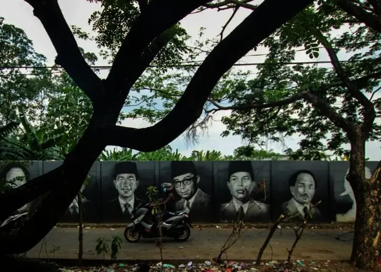 Potret Mural Bertema Presiden RI dan Pahlawan Nasional di Jalanan Cipondoh